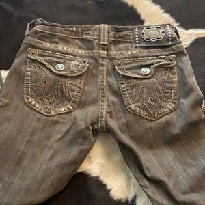 Brownish khaki MEK jeans like new